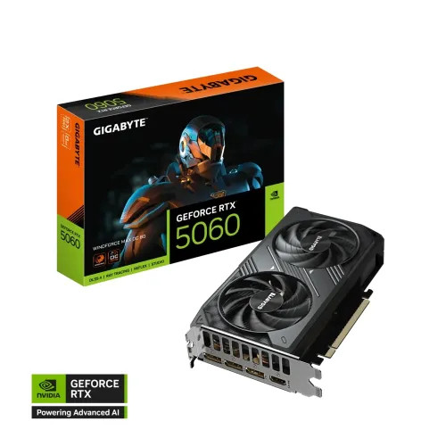 GIGABYTE GeForce RTX 5060 WINDFORCE MAX OC 8GB GDDR7 Graphics Card