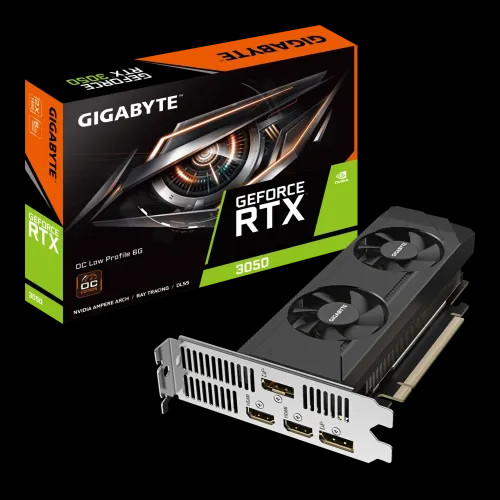 GIGABYTE GeForce RTX 3050 OC GV-N3050OC-6GL Low Profile 6G GDDR6 Graphics Card