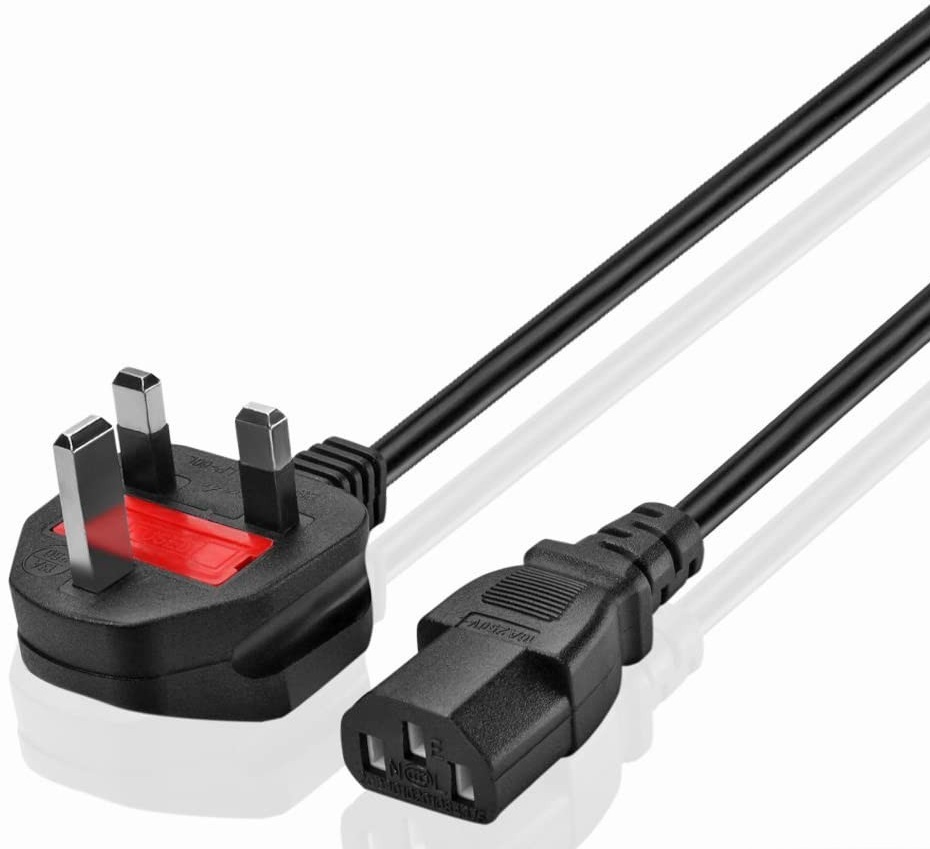 Desktop AC Power Cord Red Fuse Good Quality