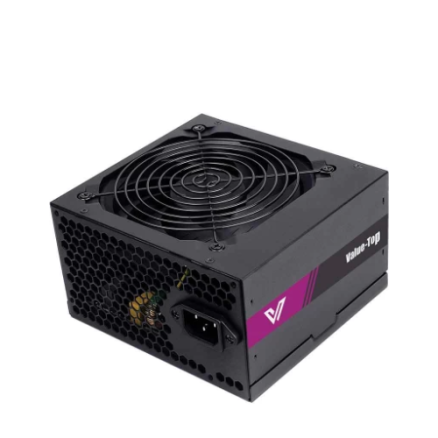 ValueTop VT-AX500B Real 500W Black ATX Power Supply with Flat Cable