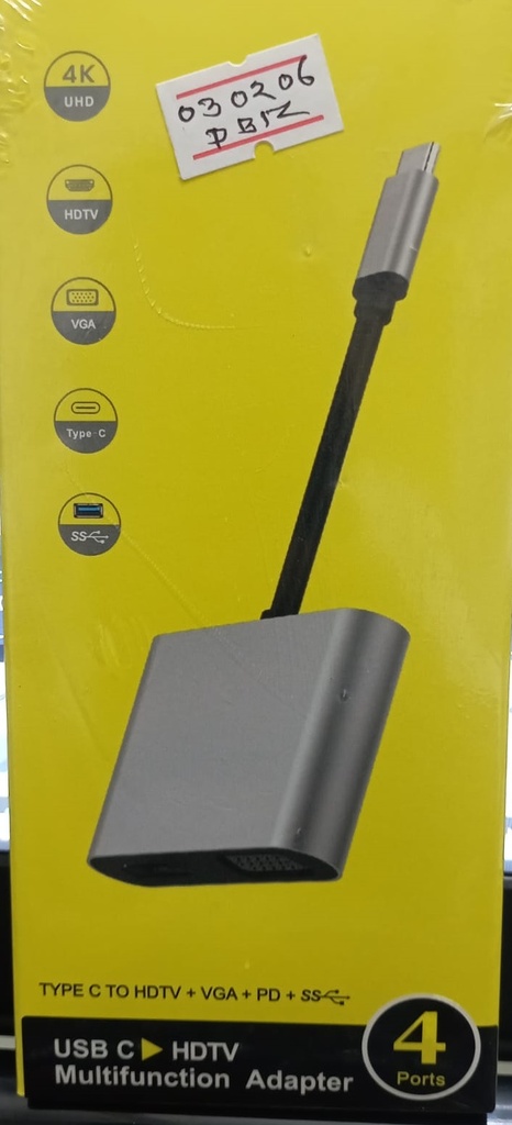 Type-C To HDTV Multi-Adapter 4 Port