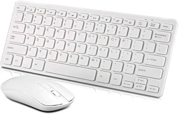 [Wireless 2.4GHz Combo GKM901] Ultra Slim Silent Wireless 2.4GHz Mini Keyboard and Mouse GKM901