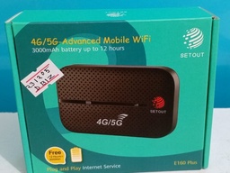 [Setout Pocket Router/Telkomse] Setout Pocket Router/Telkomse 4G/5G 300 Mbps 3000mah Battery E160 Plus